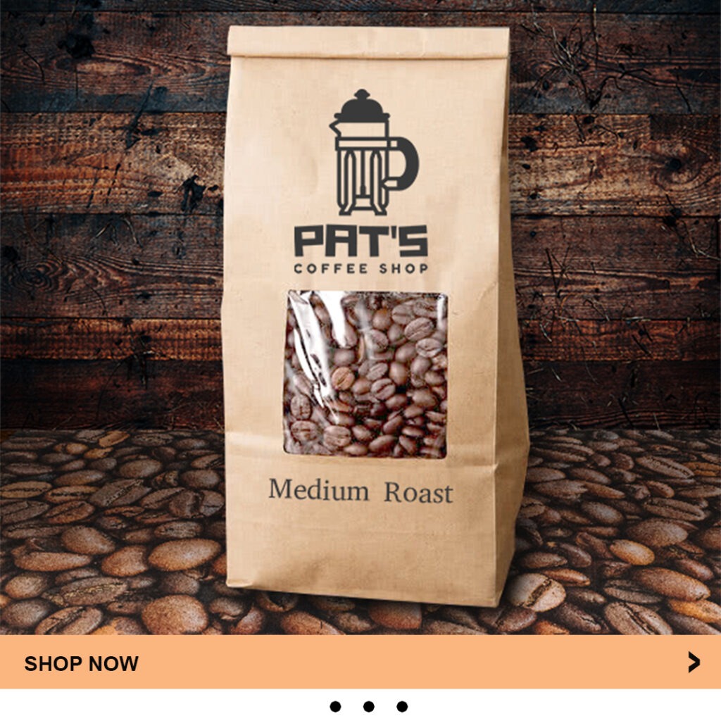 Pat's Coffee Shop - On-Line Merchandise