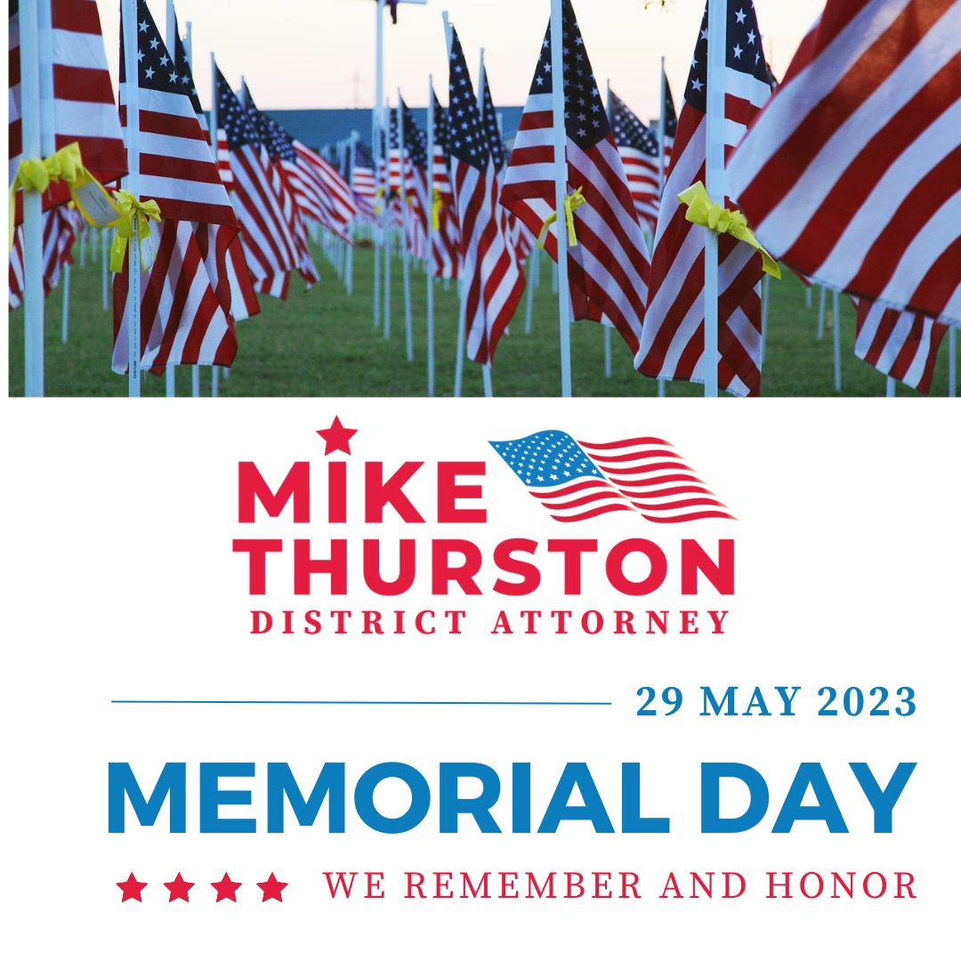 Mike Thurston for District Attorney of Waukesha County - Memorial Day Instagram Post