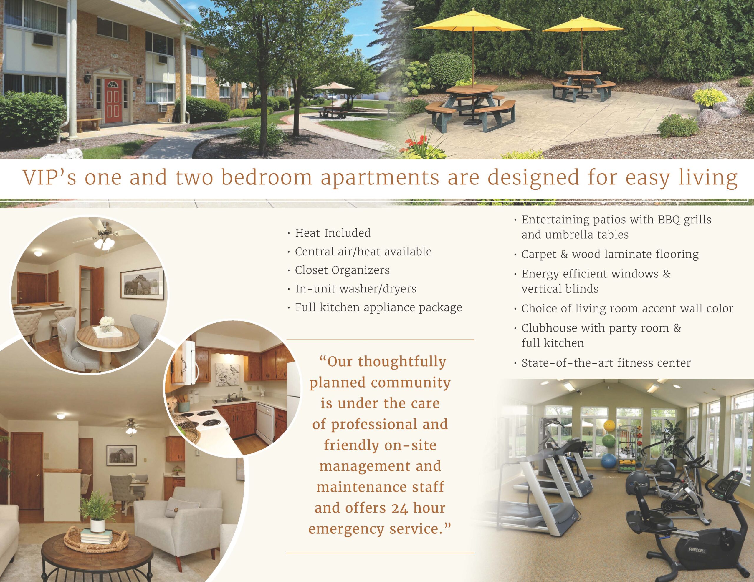 Village In The Park Apartments Brochure -Inside Page