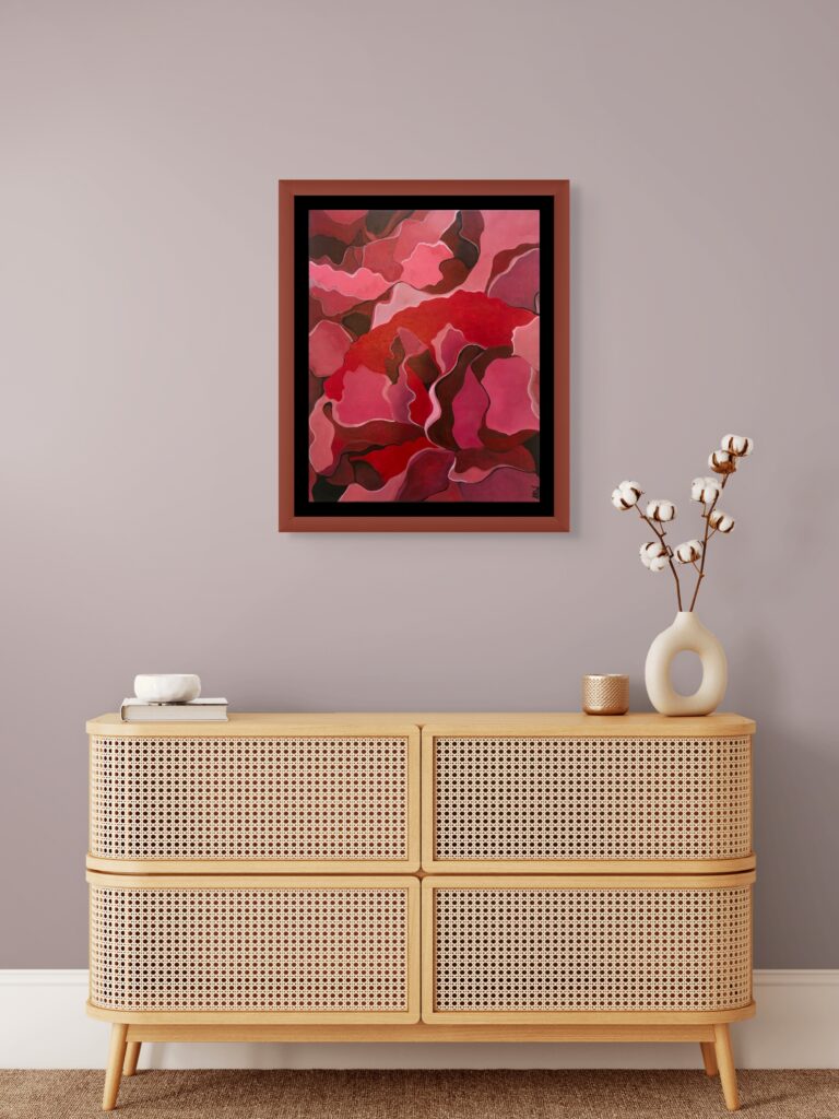 "Carnations" - 16"x20" (Acrylic) Display