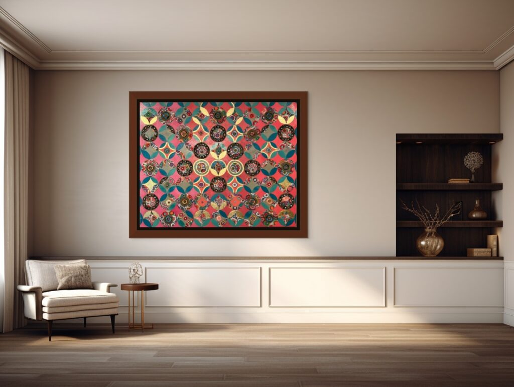 Kaleidoscope I - 48"x60" (Acrylic with Gold Leaf)