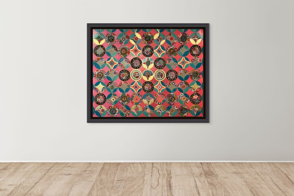 Kaleidoscope I 48"x60" (Acrylic with Gold Leaf)